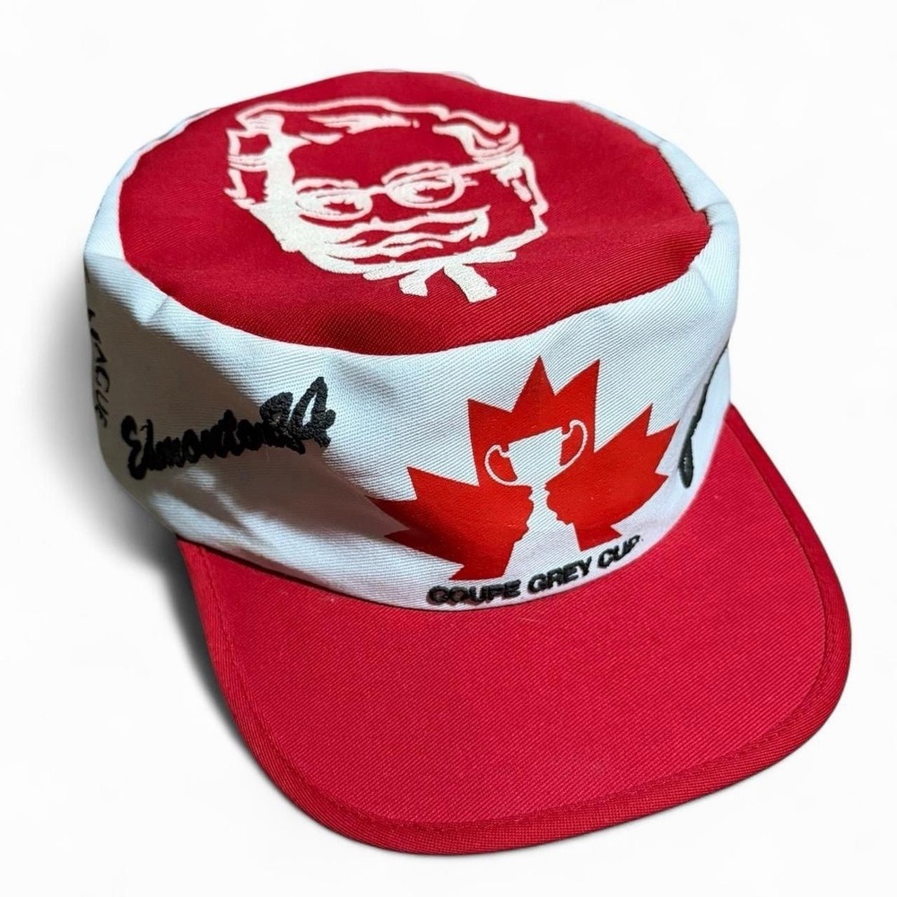 Vintage 1984 Edmonton Grey Cup CFL KFC Football Promo Sports Hat Painter Cap